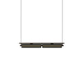 Axya Island Chandelier L 45.7″ x W 4.7″ x H 3.5″ / L 116cm x W 12cm x H 9cm / Smoke grey & Black / Three-Color Changing