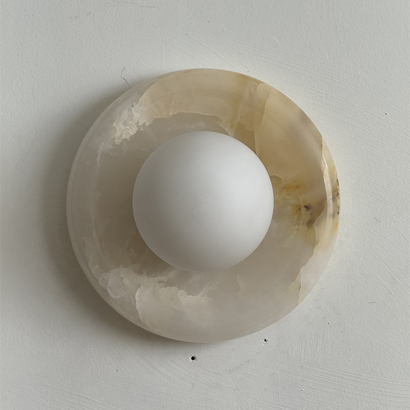 Orli White Onyx Sconce