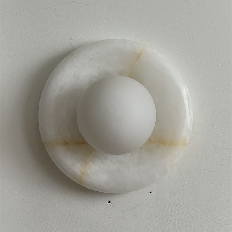 Orli White Onyx Sconce