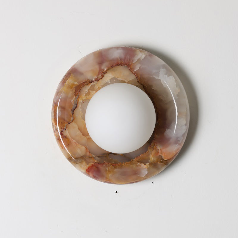 Orli White Onyx Sconce