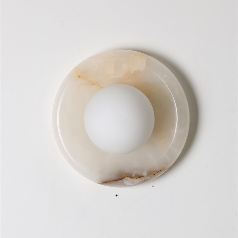 Orli White Onyx Sconce