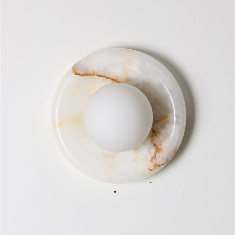 Orli White Onyx Sconce