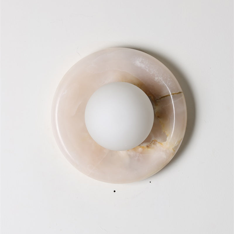 Orli White Onyx Sconce