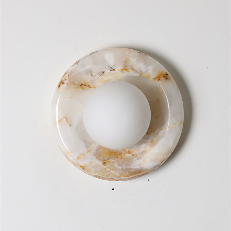 Orli White Onyx Sconce
