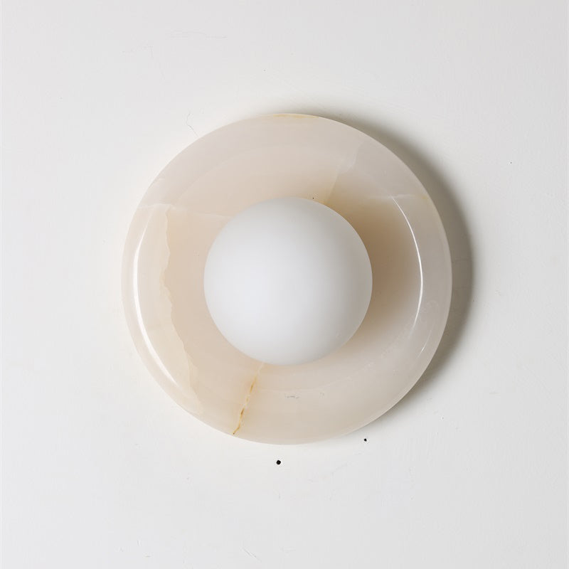 Orli White Onyx Sconce