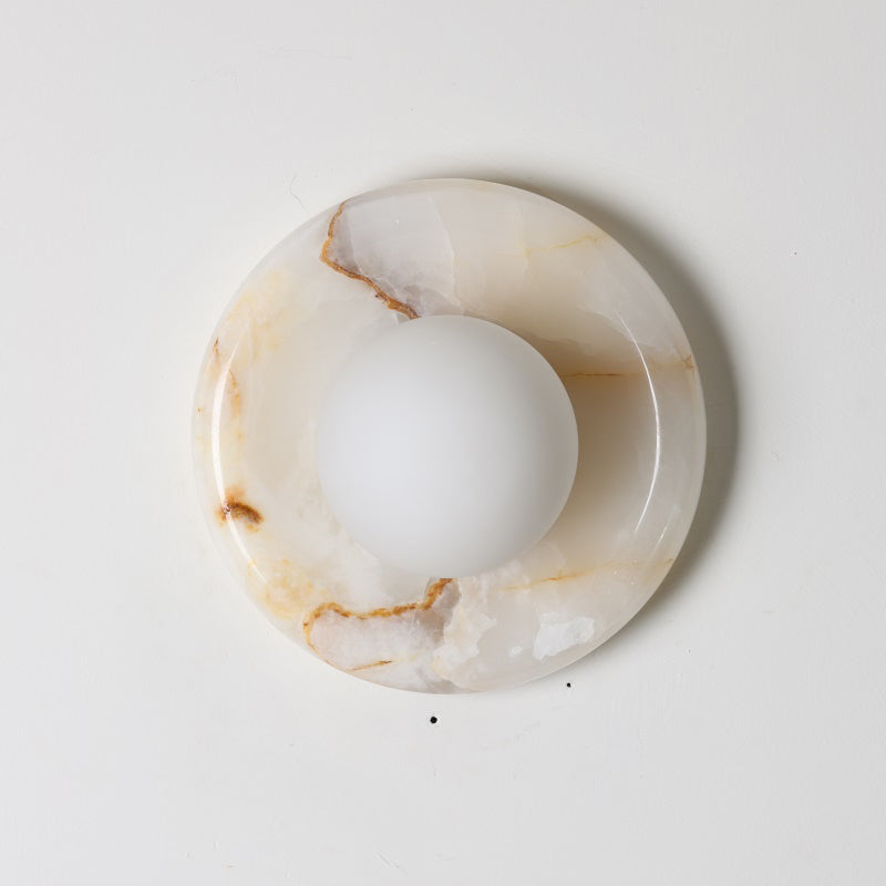 Orli White Onyx Sconce