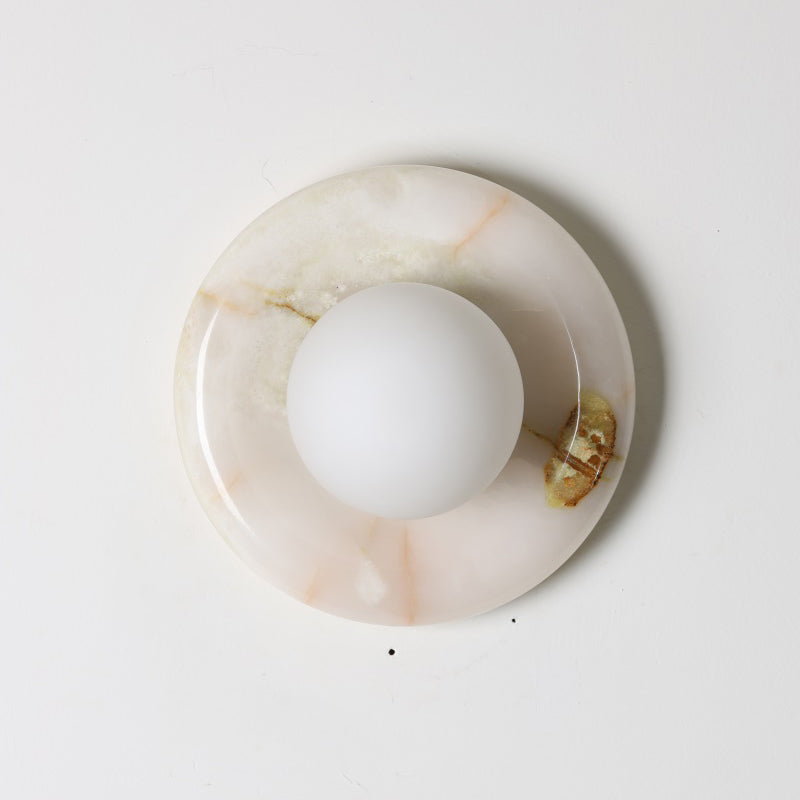 Orli White Onyx Sconce