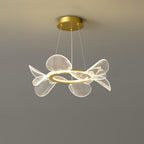 Bain Flying Flowers Chandelier ? 19.7″ x H 6.3″ / Dia 50cm x H 16cm / Gold & Transparent / Warm Light Chandelier