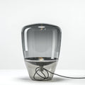Balloon Table Lamp ? 11″ x H 15.8″ / Dia 28cm x H40cm / Smoke gray glass / US Plug Table lamp