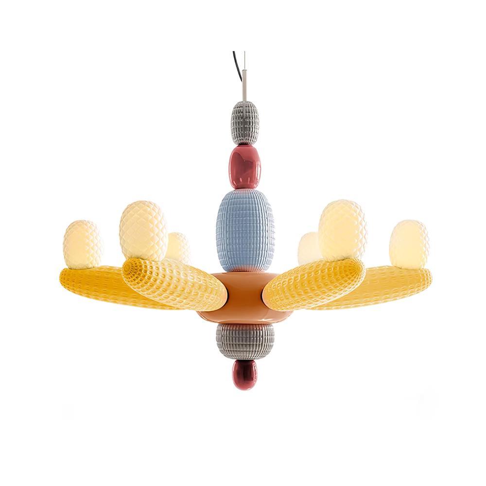Balloons Chandelier ? 37.7″ x H 31.4″ / Dia 96cm x H 80cm / Yellow & Colorful / Warm Light Chandelier