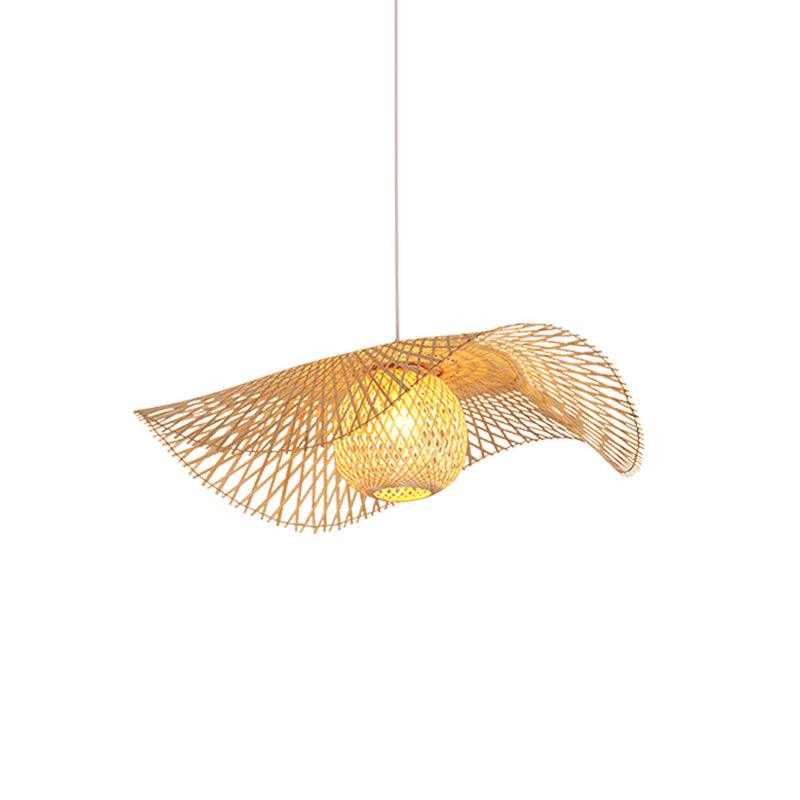 Bamboo Frame Pendant Lamp ? 29.5″ x H 59.1″ / Dia 75cm x H 150cm / Model B / Nature Bamboo Pendant light