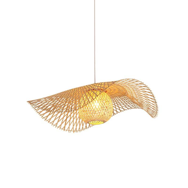 Bamboo Frame Pendant Lamp ? 33.5″ x H 59.1″ / Dia 85cm x H 150cm / Model B / Nature Bamboo Pendant light