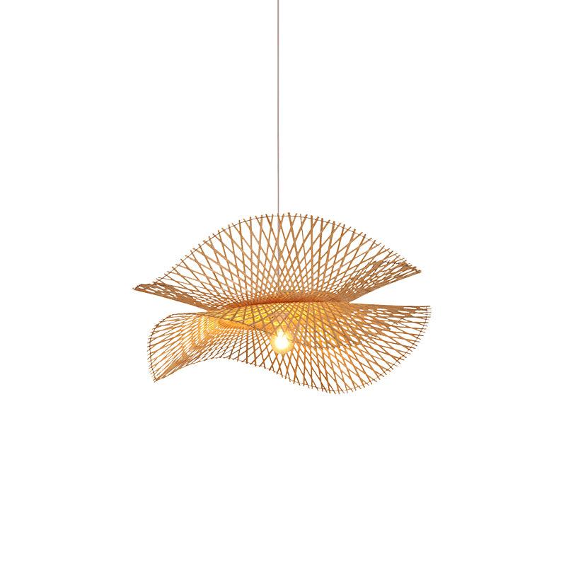 Bamboo Frame Pendant Lamp ? 17.7″ x H 59.1″ / Dia 45cm x H 150cm / Model C / Nature Bamboo Pendant light