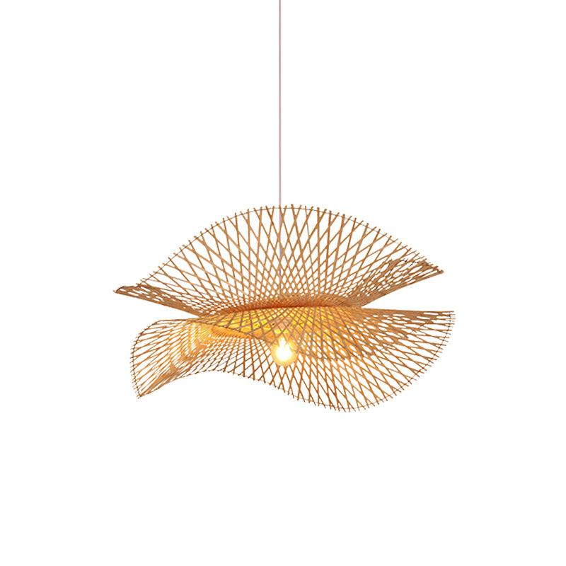 Bamboo Frame Pendant Lamp ? 21.7″ x H 59.1″ / Dia 55cm x H 150cm / Model C / Nature Bamboo Pendant light