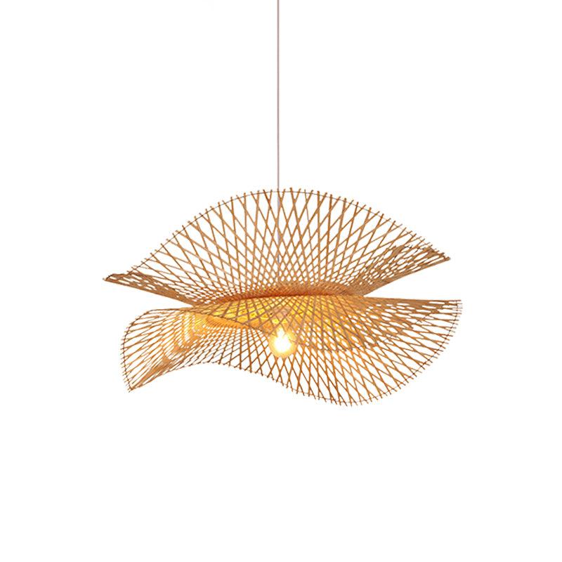 Bamboo Frame Pendant Lamp ? 29.5″ x H 59.1″ / Dia 75cm x H 150cm / Model C / Nature Bamboo Pendant light