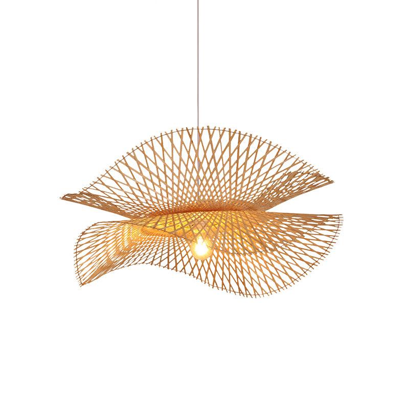 Bamboo Frame Pendant Lamp ? 33.5″ x H 59.1″ / Dia 85cm x H 150cm / Model C / Nature Bamboo Pendant light