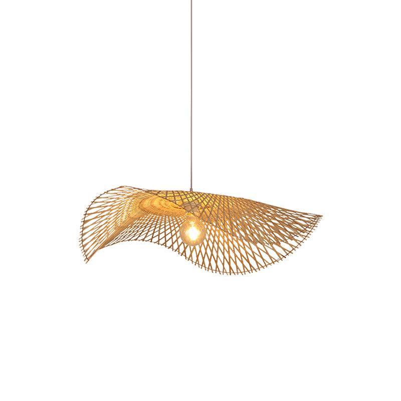 Bamboo Frame Pendant Lamp ? 25.6″ x H 59.1″ / Dia 65cm x H 150cm / Model A / Nature Bamboo Pendant light