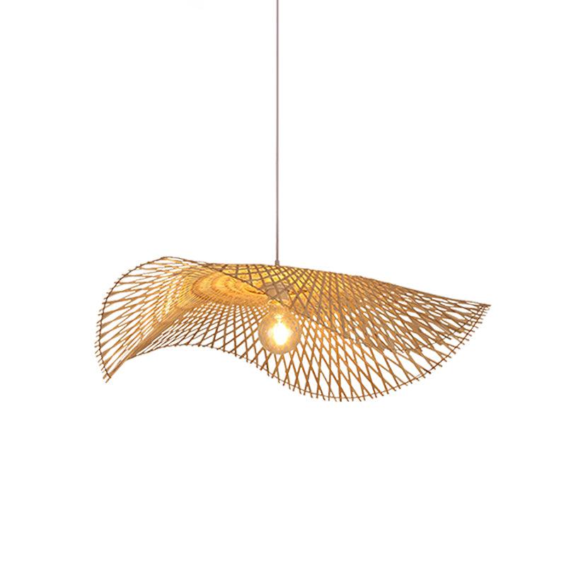 Bamboo Frame Pendant Lamp ? 33.5″ x H 59.1″ / Dia 85cm x H 150cm / Model A / Nature Bamboo Pendant light