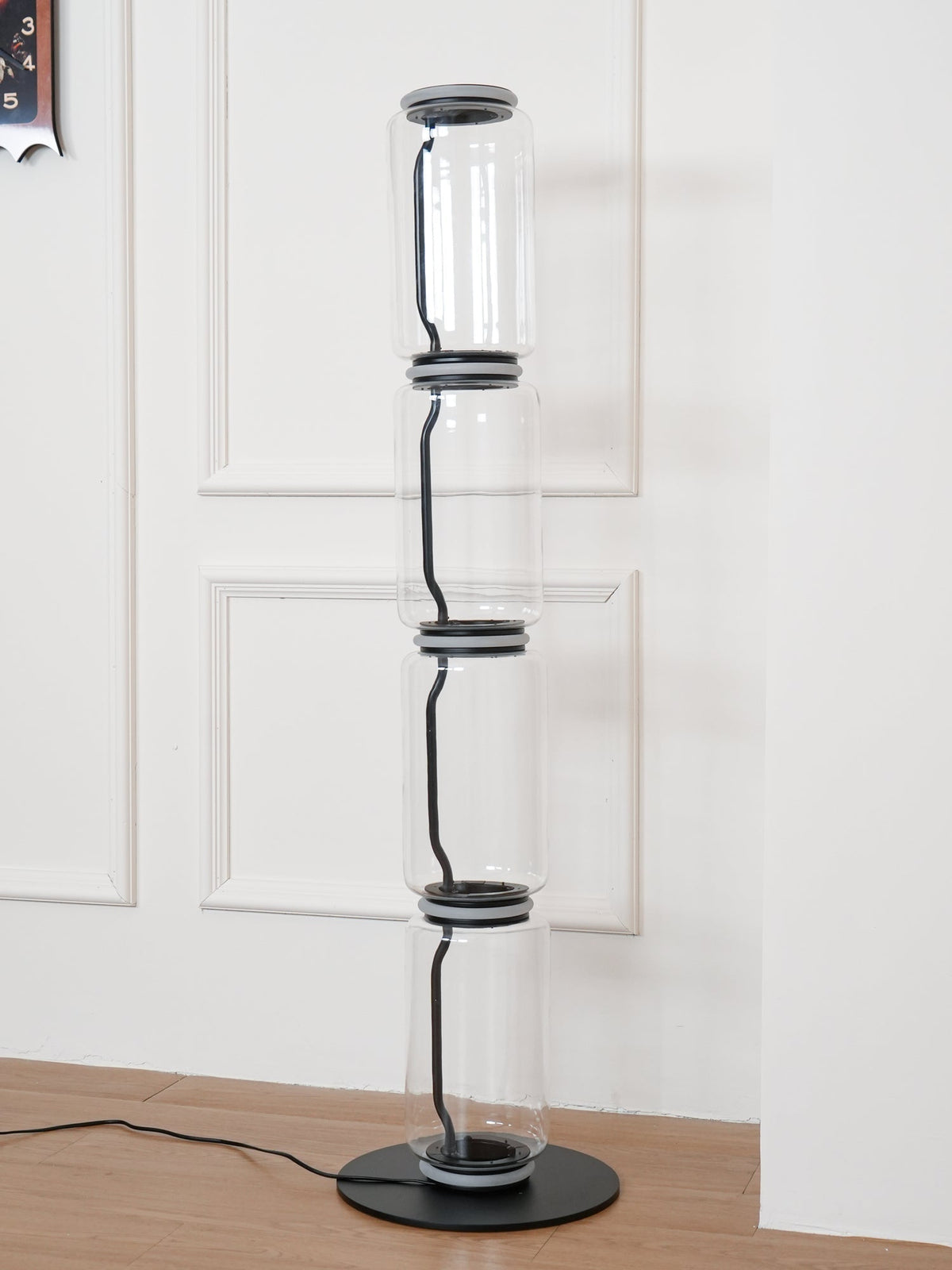 Bamboo Glass Floor Lamp Floor lamp