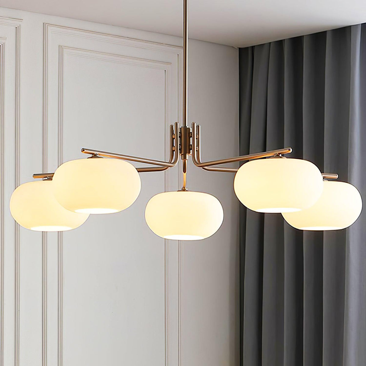 Barndon Chandelier ∅ 39.4″ x H 11.4″ / Dia 100cm x H 29cm / Copper plating Chandelier