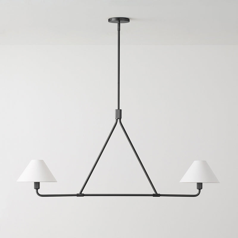 Beatrix Chandelier 2 Heads ∅ 27.6″ x H 18.9″ / Dia 70cm x H 48cm / Black & White Chandelier