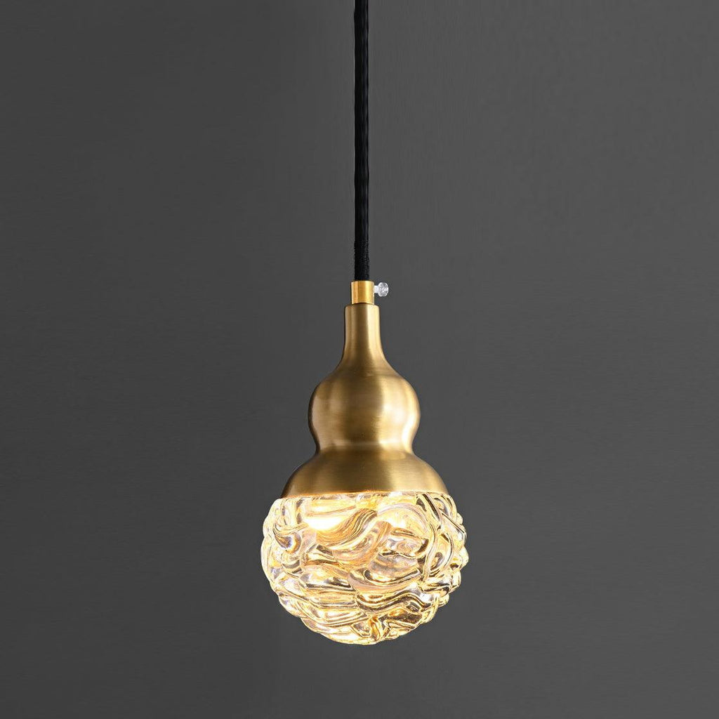 Bella Brass Pendant Light ? 3.9″ x H 7.5″ / Dia 10cm x H 19cm / Brass + Opaque / Warm Light Pendant light