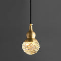 Bella Brass Pendant Light ? 3.9″ x H 7.5″ / Dia 10cm x H 19cm / Brass + Opaque / Warm Light Pendant light