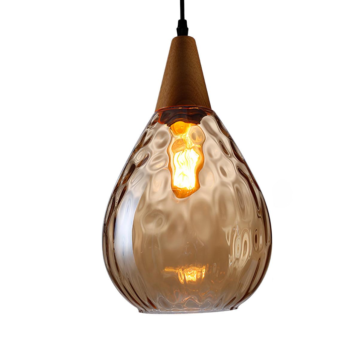 Besnier Glass Pendant Light ? 7.9″ x H 9.1″ / Dia 20cm x H 23cm / Amber Pendant light
