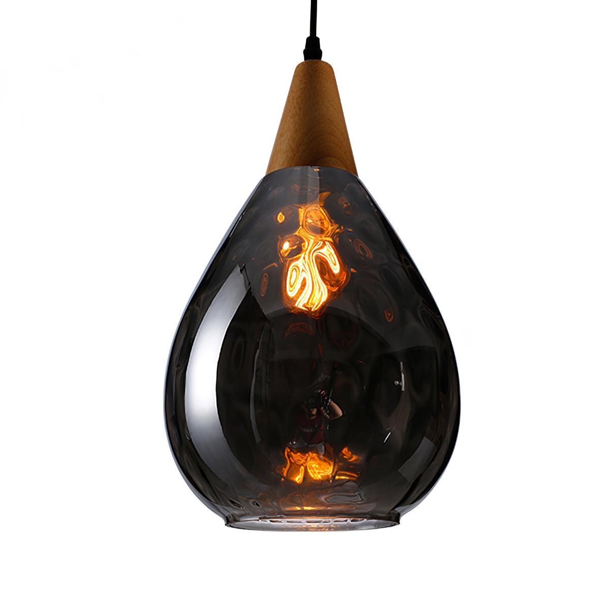 Besnier Glass Pendant Light ? 7.9″ x H 9.1″ / Dia 20cm x H 23cm / Smokey gray Pendant light
