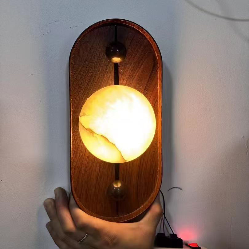 Bezel Alabaster Wall Lamp