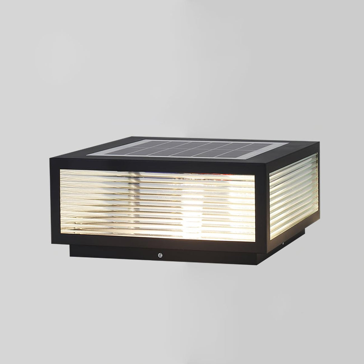 Birillo Garden Outdoor Light L 9.8″ x W 9.8″ x H 6.5″ / L 25cm x W 25cm x H 16.5cm / Model B: Solar-Powered Version