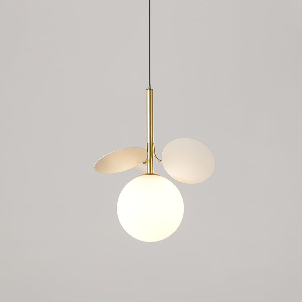 Blanca Pendant Light ? 7.9″ x H 8.7″ / Dia 20cm x H 22cm / Gold + White Pendant light