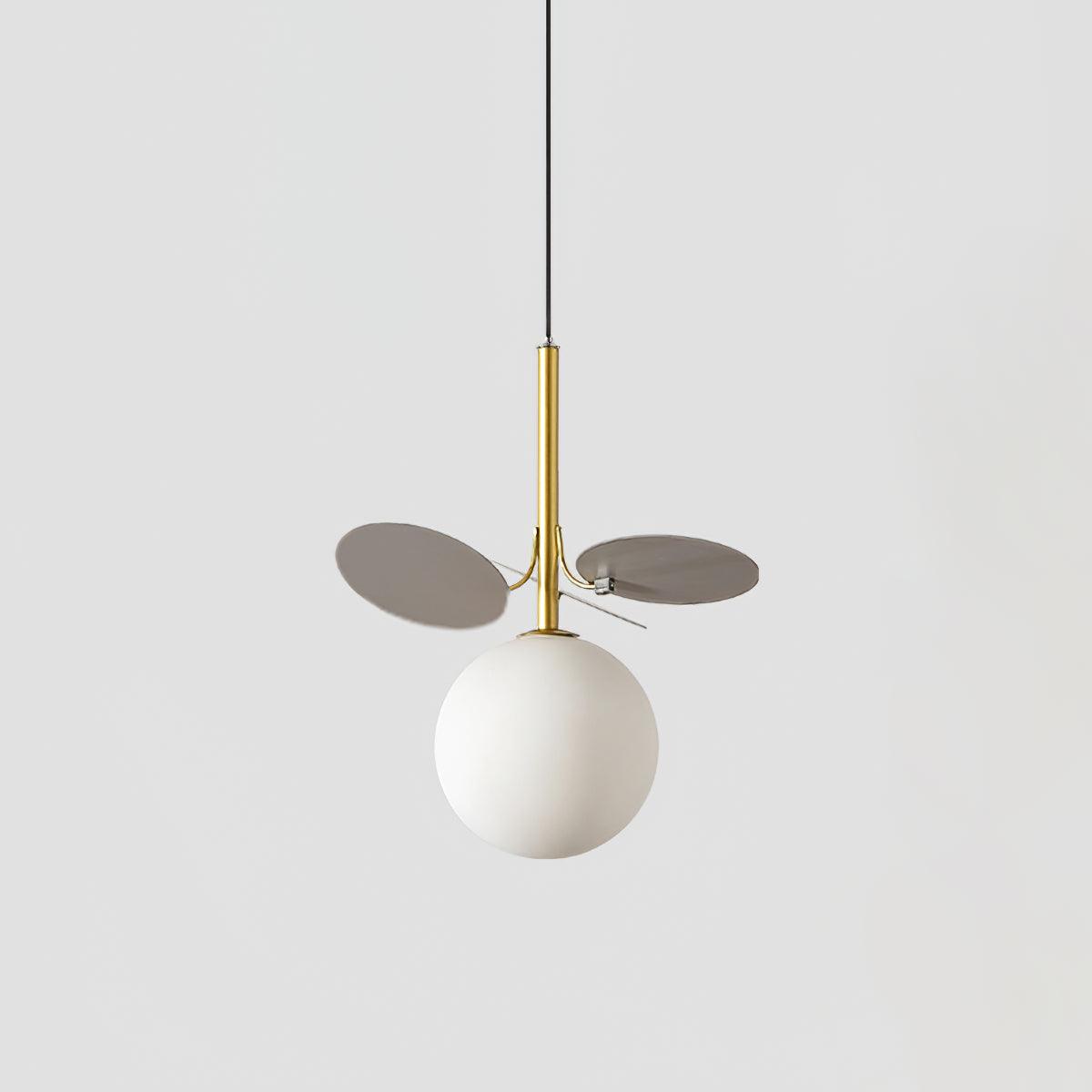 Blanca Pendant Light ? 7.9″ x H 8.7″ / Dia 20cm x H 22cm / Gold + Grey Pendant light