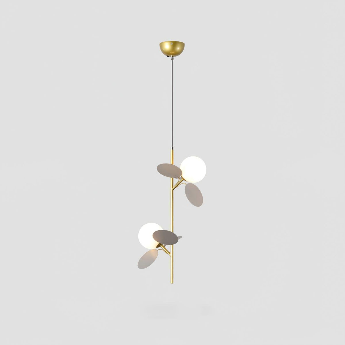 Blanca Pendant Light ? 7.9″ x H 20.5″ / Dia 20cm x H 52cm / Gold + Grey Pendant light
