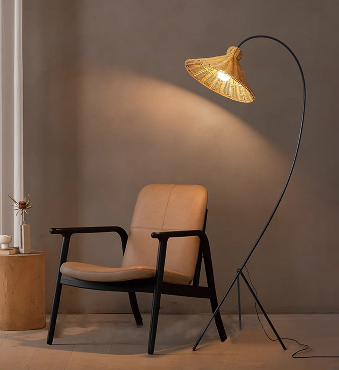 Boa Rattan Floor Lamp