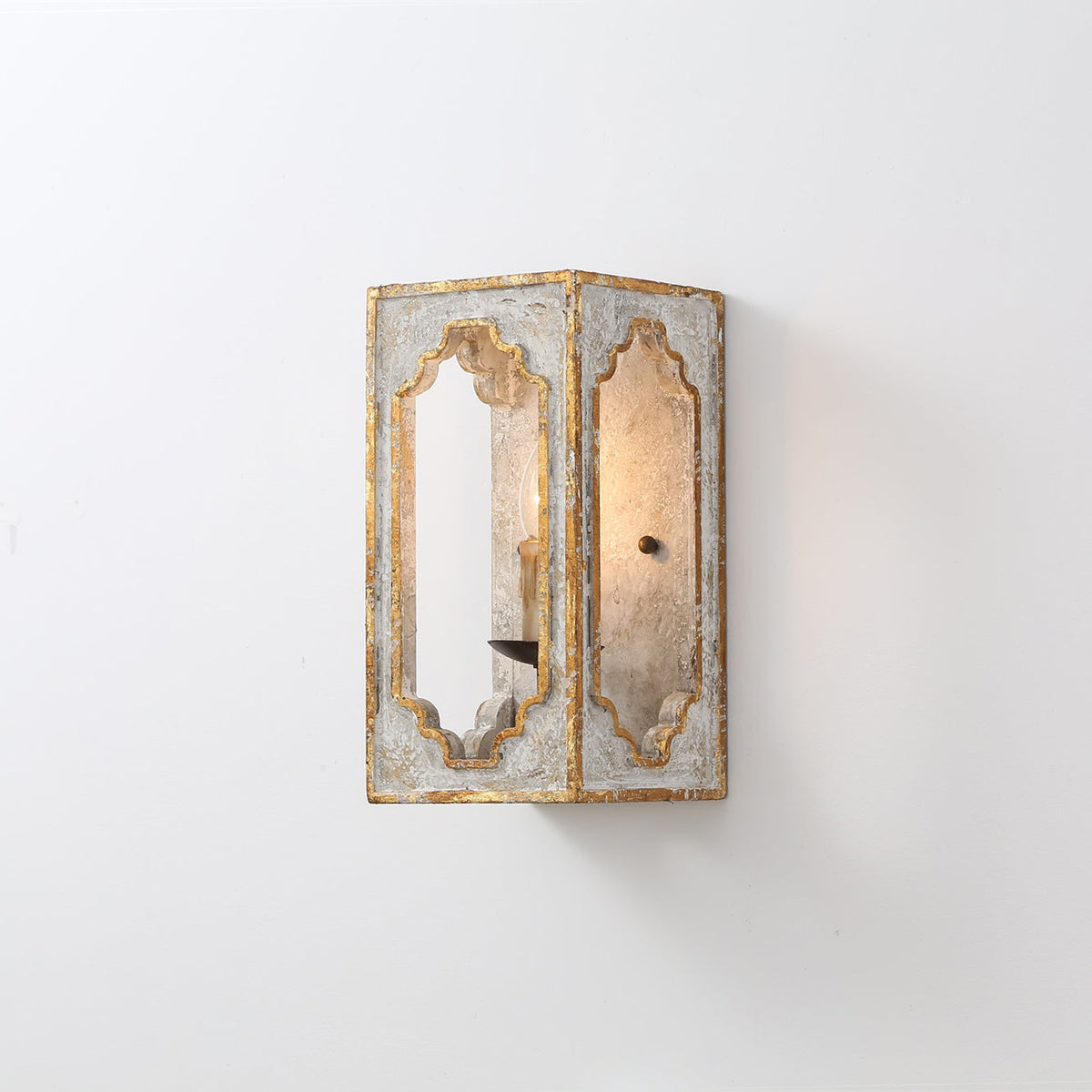 Boho Rustic Cube Sconce