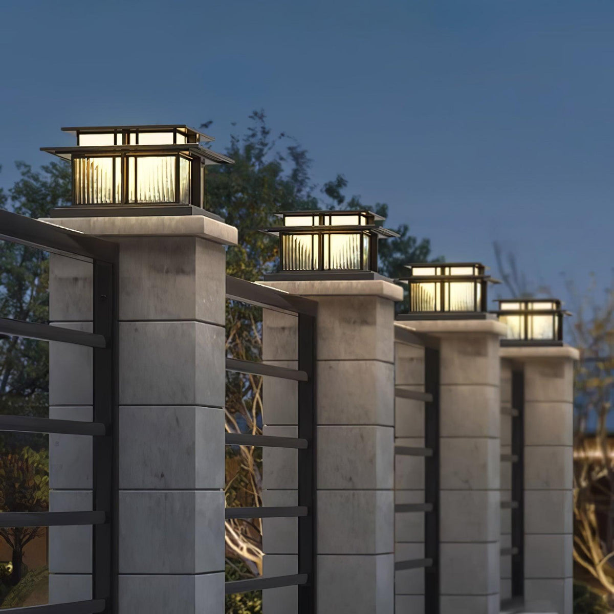 Boilyn Solar Outdoor Pillar Light Table lamp