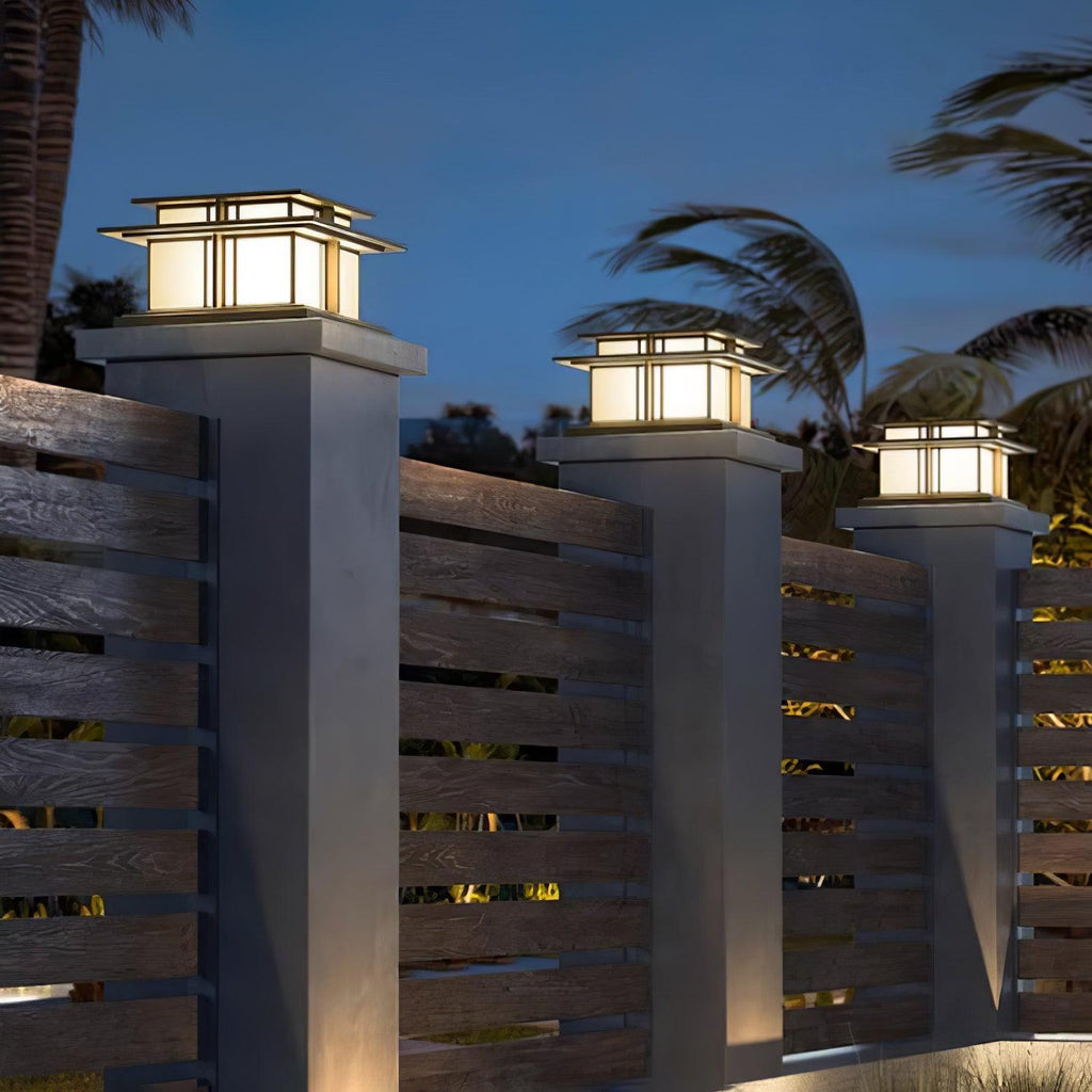 Boilyn Solar Outdoor Pillar Light Table lamp