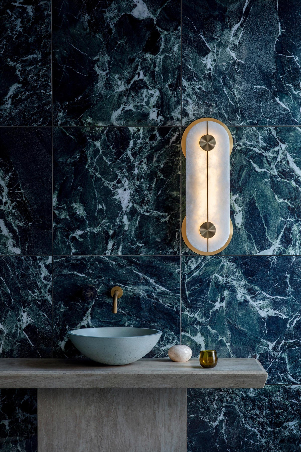 Brace Alabaster Wall Lamp