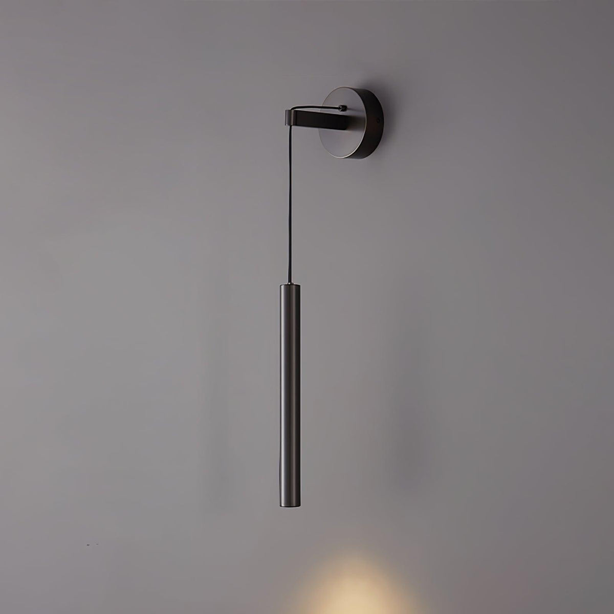 Brass Line Wall Light ? 3.9″ x H 23.6″ / Dia 10cm x H 60cm / Black / Three-Color Changing Light Wall lamp
