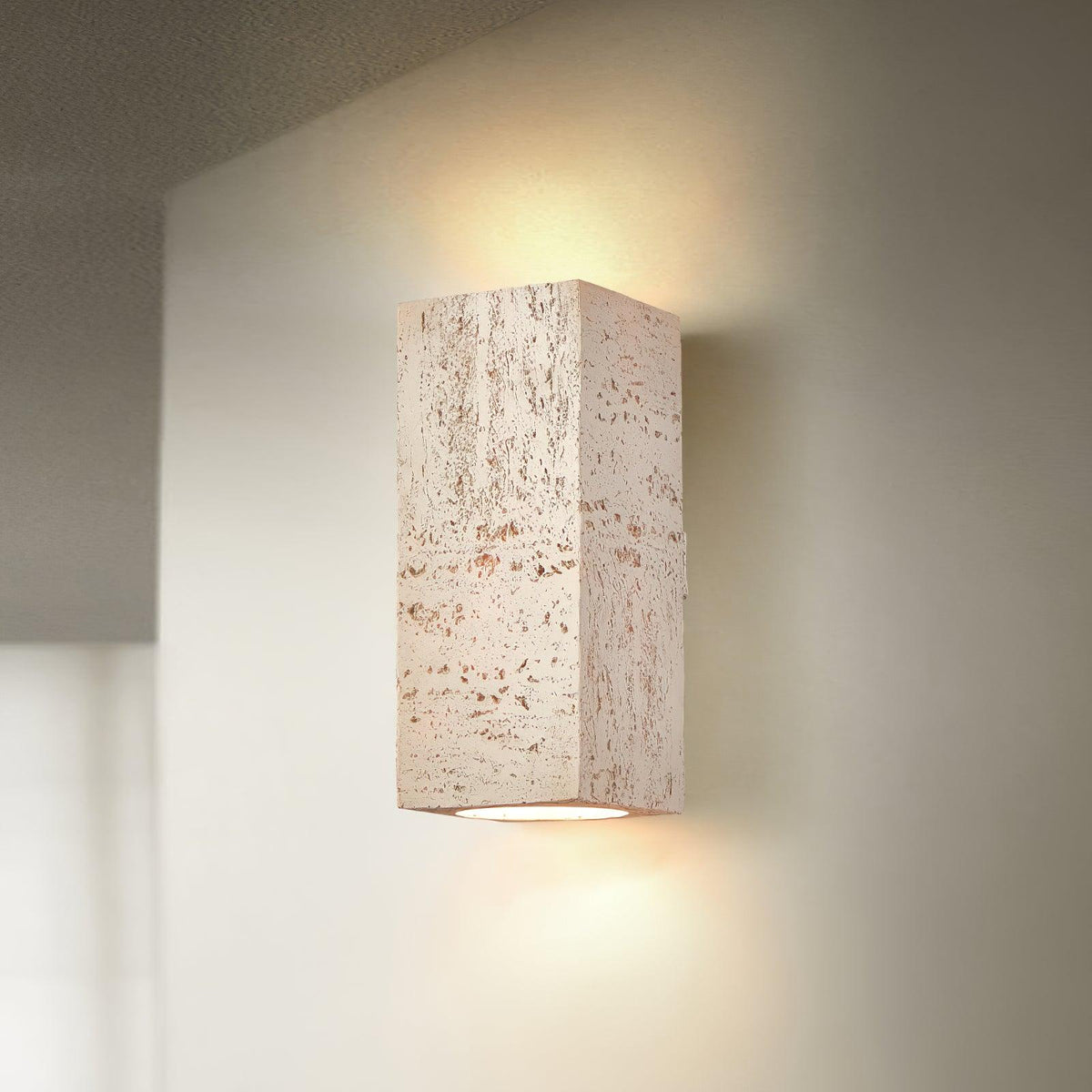 Bricks Wall Lamp ? 3.9″ x H 9″/ Dia 10cm x H 23cm / White Wall lamp