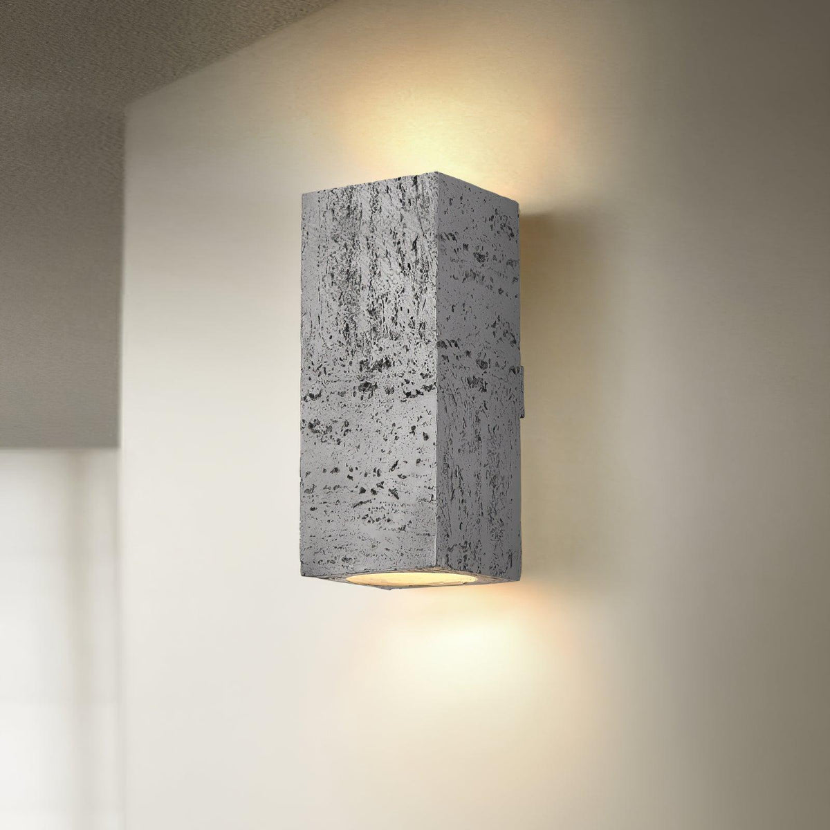 Bricks Wall Lamp ? 3.9″ x H 9″/ Dia 10cm x H 23cm / Grey Wall lamp