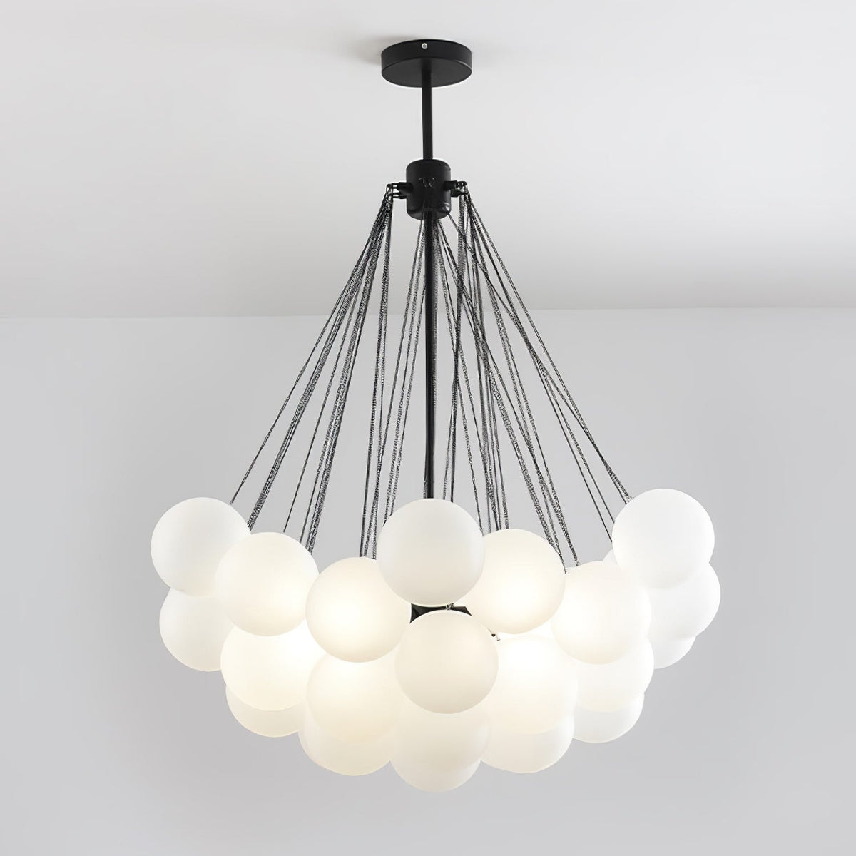 Bubble Chandelier 37heads ? 31.5″ x H 39.4″ / Dia 80cm x H 100cm / Black Chandelier