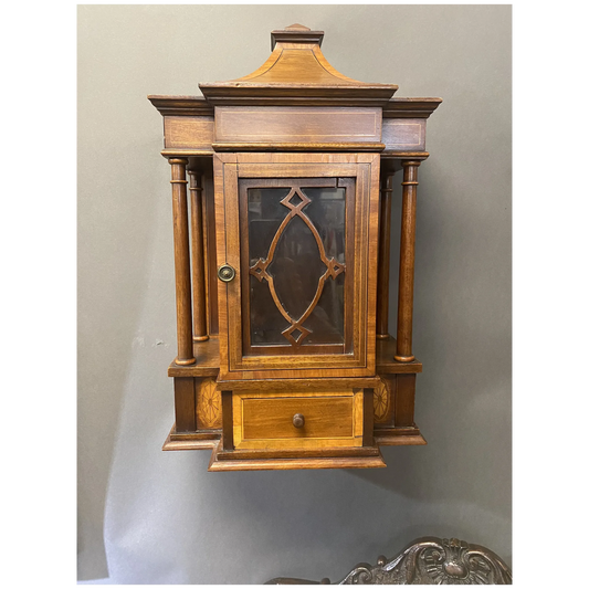 C. 1900 Pair of English Edwardian Period Hanging Cabinets