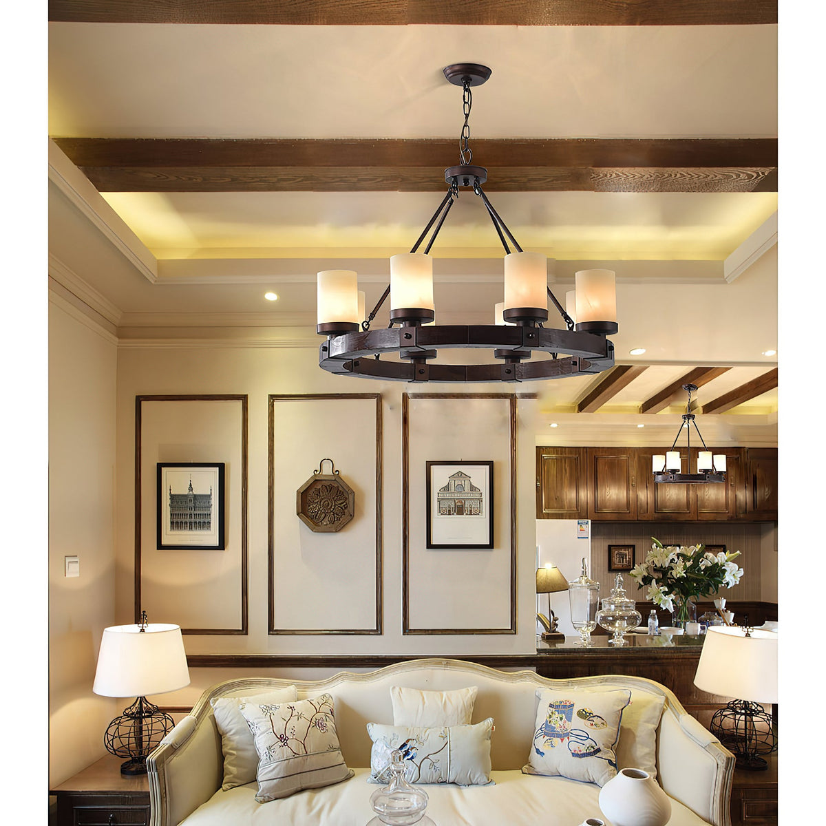Cabot Rustic Chandelier