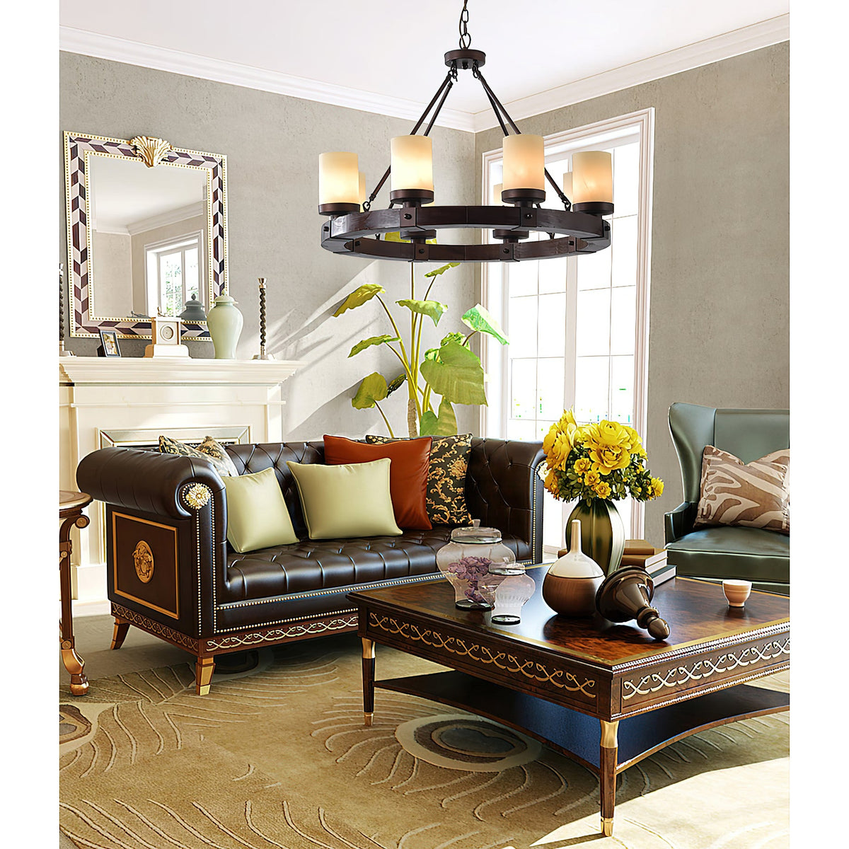 Cabot Rustic Chandelier