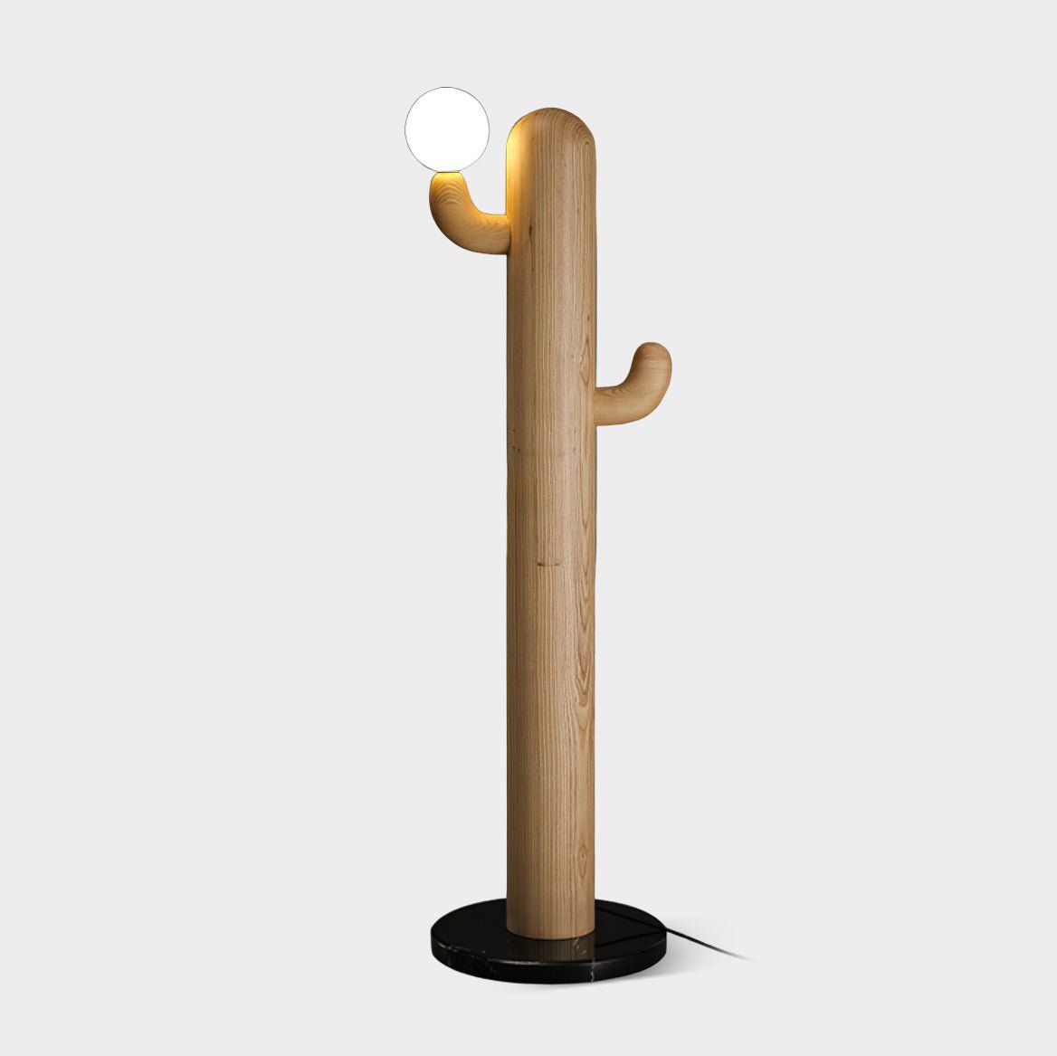 Cactus Wood Floor Lamp Model A: ? 14.2″ x H 50″ / Wood Color / US Plug Floor lamp