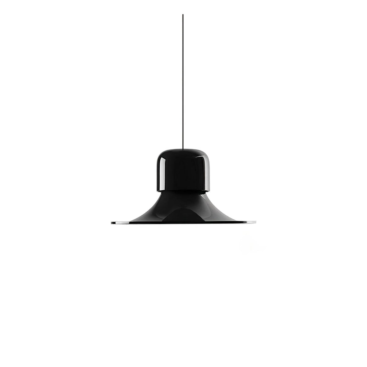 Campana Pendant Light ∅ 25.2″ x H 12.8″ / Dia 64cm x H 32.6cm / Black / Warm White Pendant light