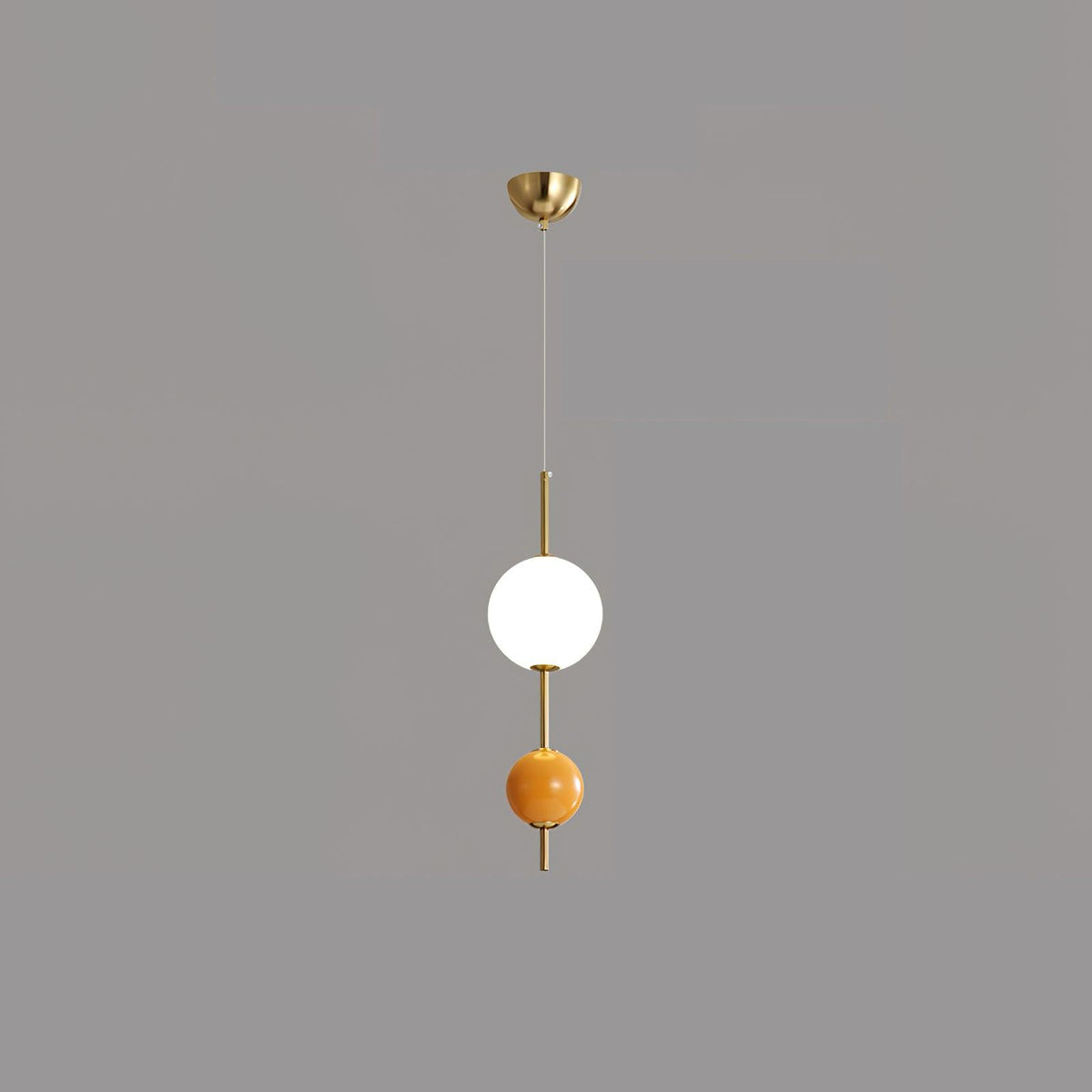 Candied Balls pendant light Orange ∅ 5.9″ x H 19.7″ / Dia 15cm x H 50cm / Gold / Three-Color Changing Light Pendant