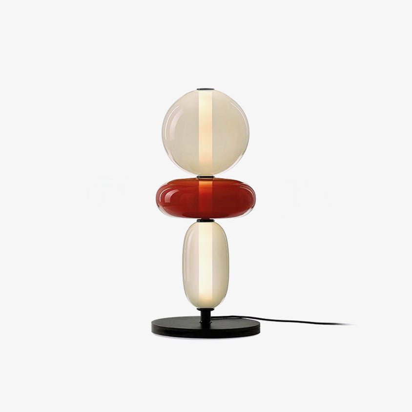 Candied Glass Table Light Model B Red ? 7.9″ x H 17.7″ / Dia 20cm x H 45cm / Warm Light / US Plug Table lamp
